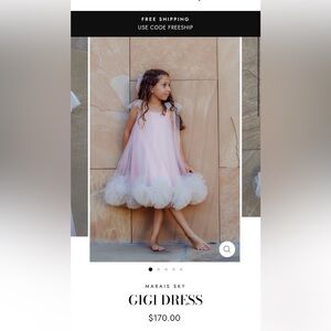 Marais Sky girl size 5/6 tulle Dress